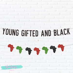 Black History Month Decorations,  Young Gifted And Black, Black History Month Banner,  Black History Month Backdrop, Black Lives Matter