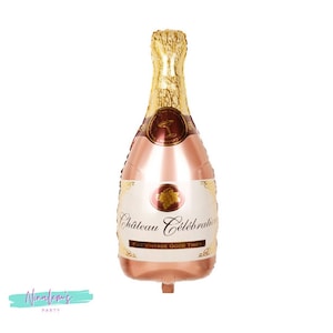 Rose Gold Champagne Bottle Balloon, Engagement Party Decorations,  Bridal Shower Decorations, Bachelorette Party Decorations,  21st Birthday