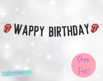 Birthday Banner, 21st Birthday Decorations, Happy Birthday, WAP Party, WAP, Twerk Party, 18th, 25th, 30th, 35th, 40th