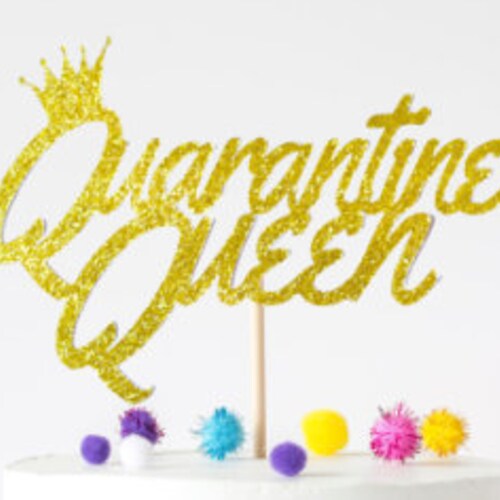 Quarantine Birthday Cake Topper Centerpiece Stay Home - Etsy Australia