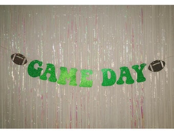 Game Day Banner Decorations, Football Banner, Football Sign, Football Decorations, Football Sunday