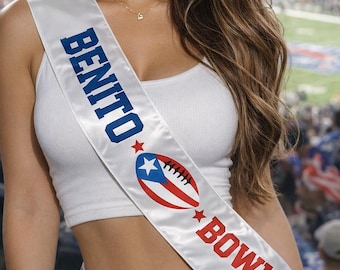 Benito Bowl Sash for Football Party