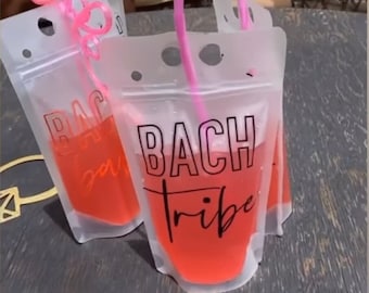 Bachelorette Party Decorations, Drink Pouches,  Bachelorette Party Favors, Bachelorette Party Drinks, Drink Bags, Alcohol, Vacation,