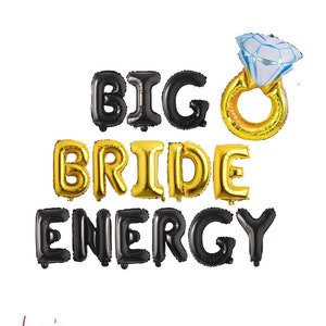 Bachelorette Party Decorations, Big Bride Energy Balloon Banner, Bachelorette Banner, Bachelorette Phrase, Hen Party Sign,