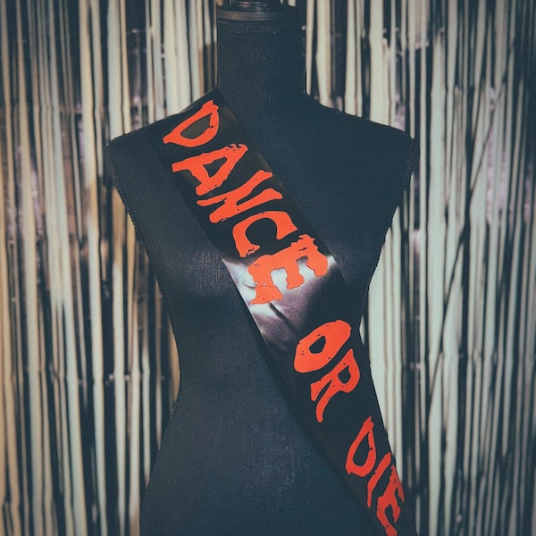 The Mayhem Ball Custom Personalized Tour Sash, Mayhem Sash, The Mayhem Ball Shirt, Little Monsters, Dance or Die  Sash