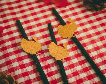 Friendsgiving Decorations, Turkey Straws, Thanksgiving Decorations, Friendsgiving Party Decor, Thanksgiving Party Decor,