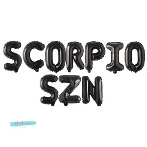 Big Scorpius Energy Banner – Happy Birthday Deko Mit Glitzer, Sternzeichen Skorpion Motiv