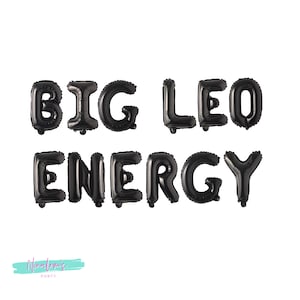 21st Birthday Decorations, Big Leo Energy Balloon Banner, Birthday Banner, Birthday Party Decorations, Birthday Decor, 25th, 30th, 18th,