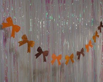 Thanksgiving Decorations, Bow Banner, Friendsgiving Decor, Friendsgiving banner, Thanksgiving Banner, Thanksgiving Sign, Coquette Decor