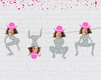 Space Cowgirl Bachelorette Sign, Cowgirl Face Twerk Banner, Lets Go Girls Banner, Nash Bash, Nashville Bachelorette, Texas Bach, Scottsdale