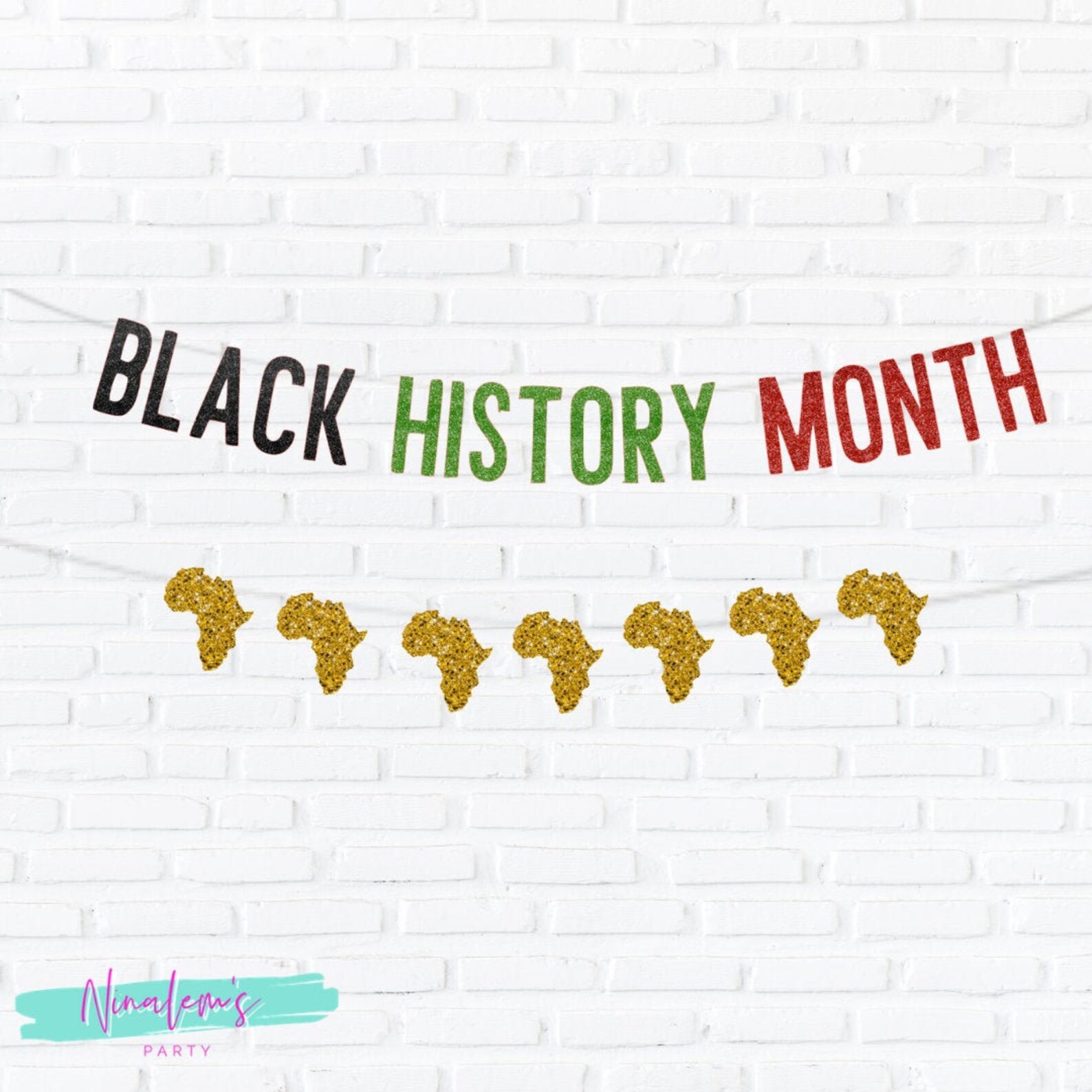 Black History Month Decorations Black History Month Banner | Etsy