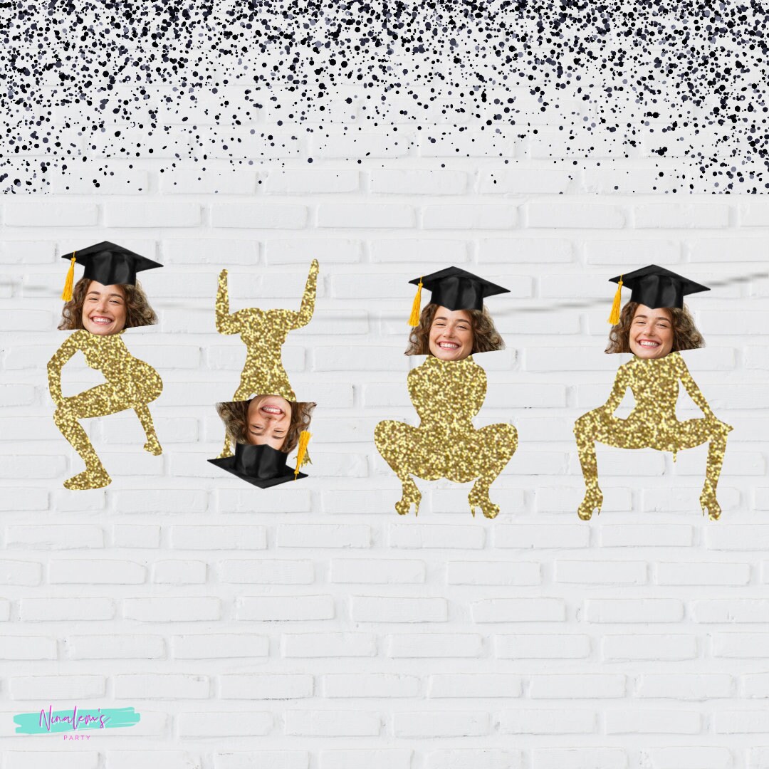 Educated AF Graduation Banner - Gold Glitter Congrats Banner For Nurse, Lawyer, Doctor Party Decor - View #10