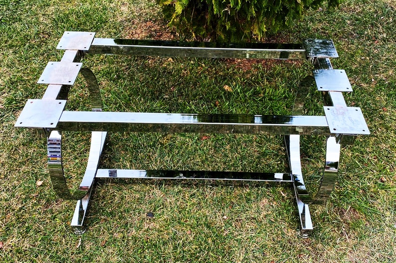 Frame Table Base Chrome Table Legs Metal Dining Table Legs Etsy