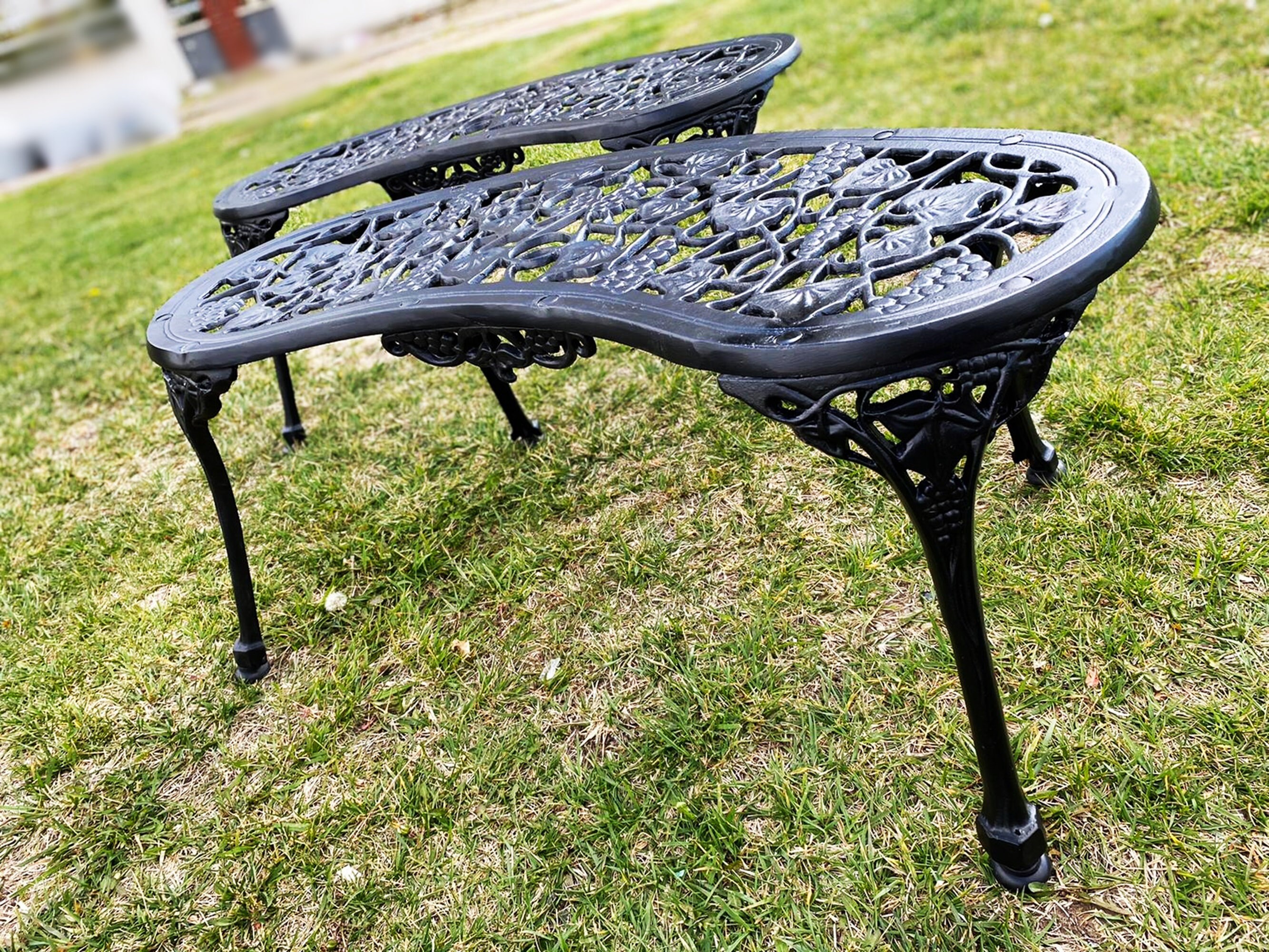 Bancos para entrada Banco de hierro fundido de estilo | Etsy