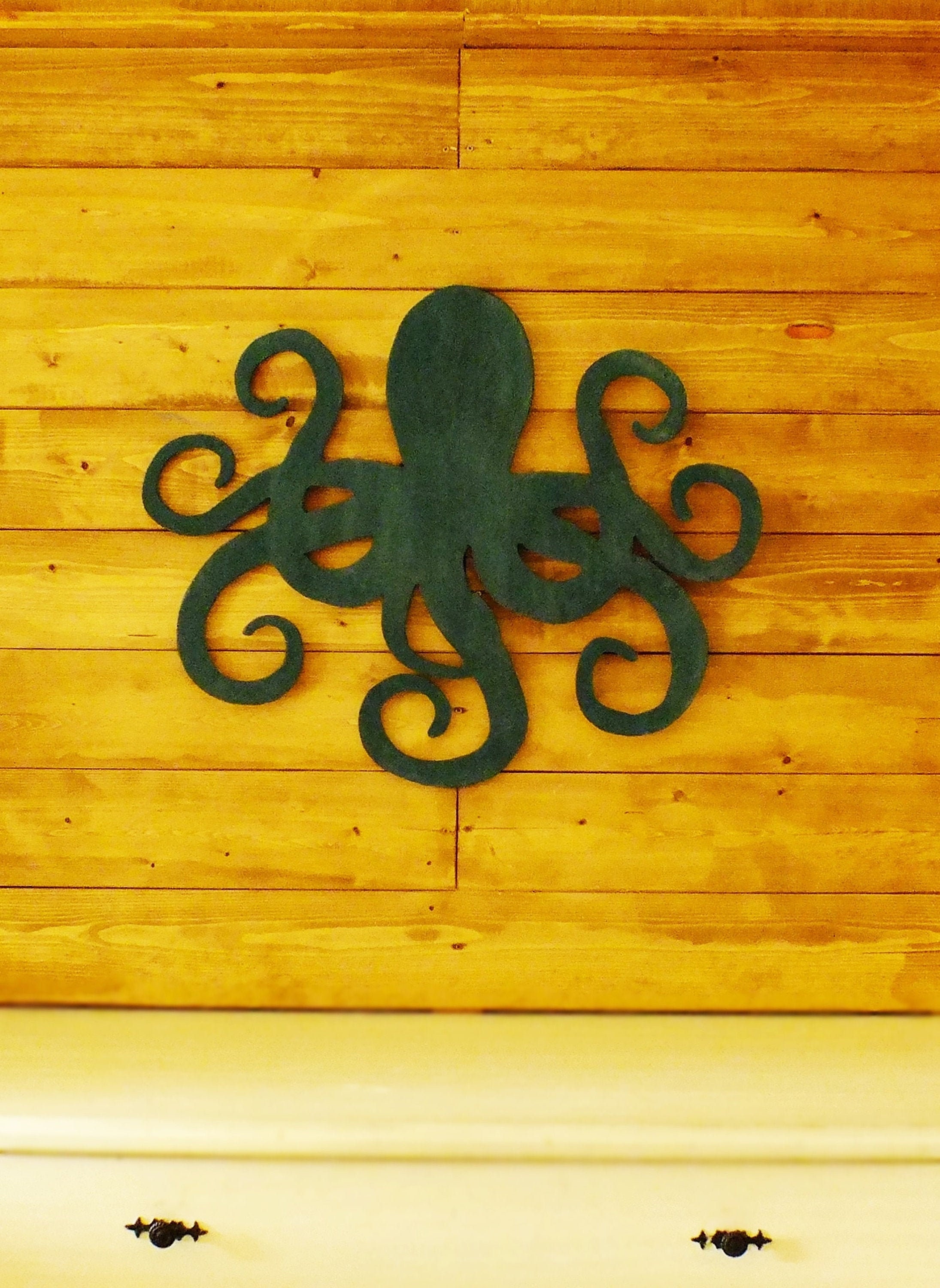 Wood Nautical Decor Large Octopus Octopus Wall Decor Etsy UK