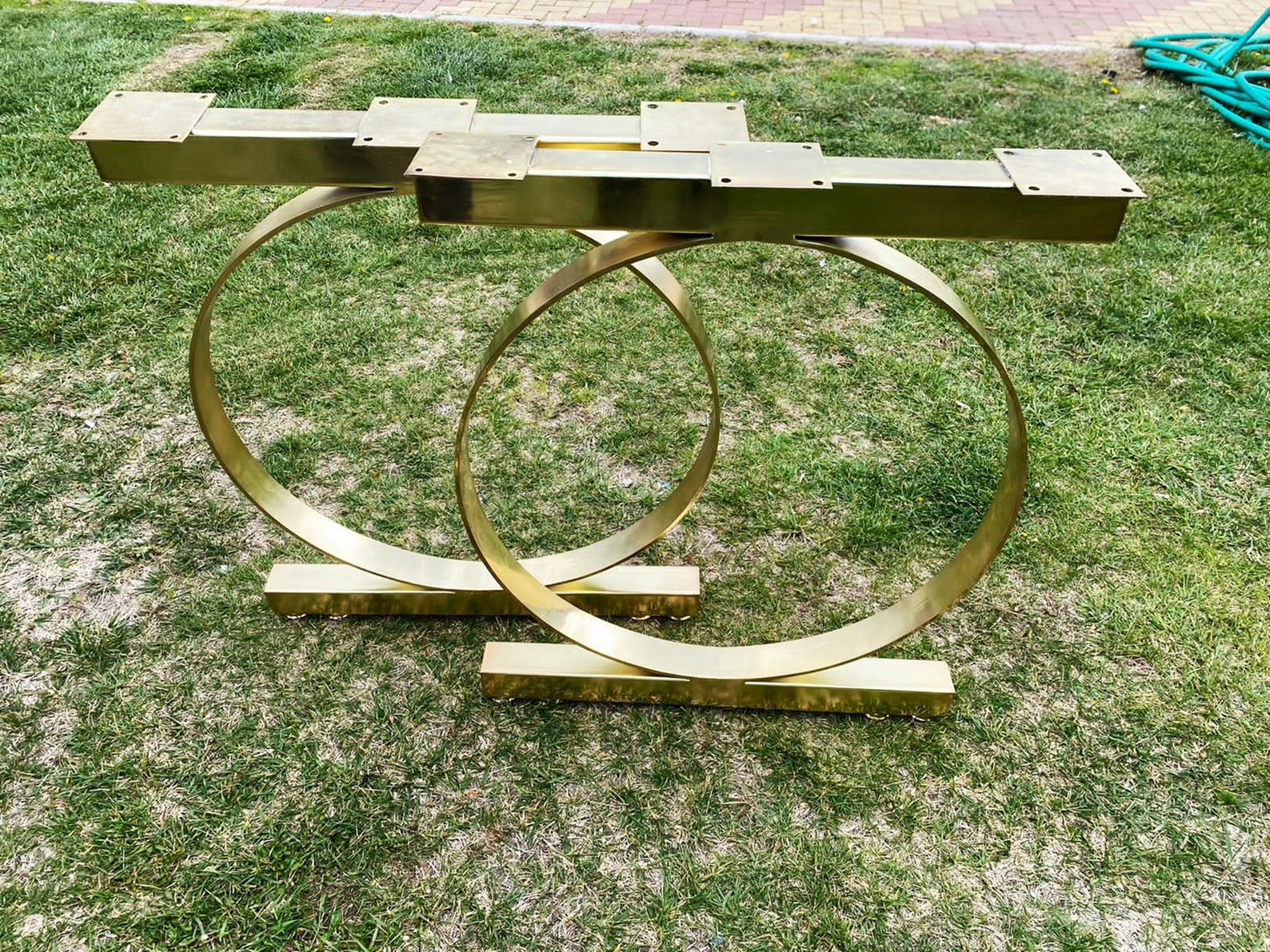 Table Base Dining Table Base Gold Table Base Modern Metal Etsy