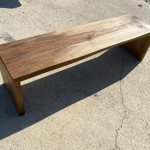 Live Edge Waterfall Maple Coffee Table Etsy