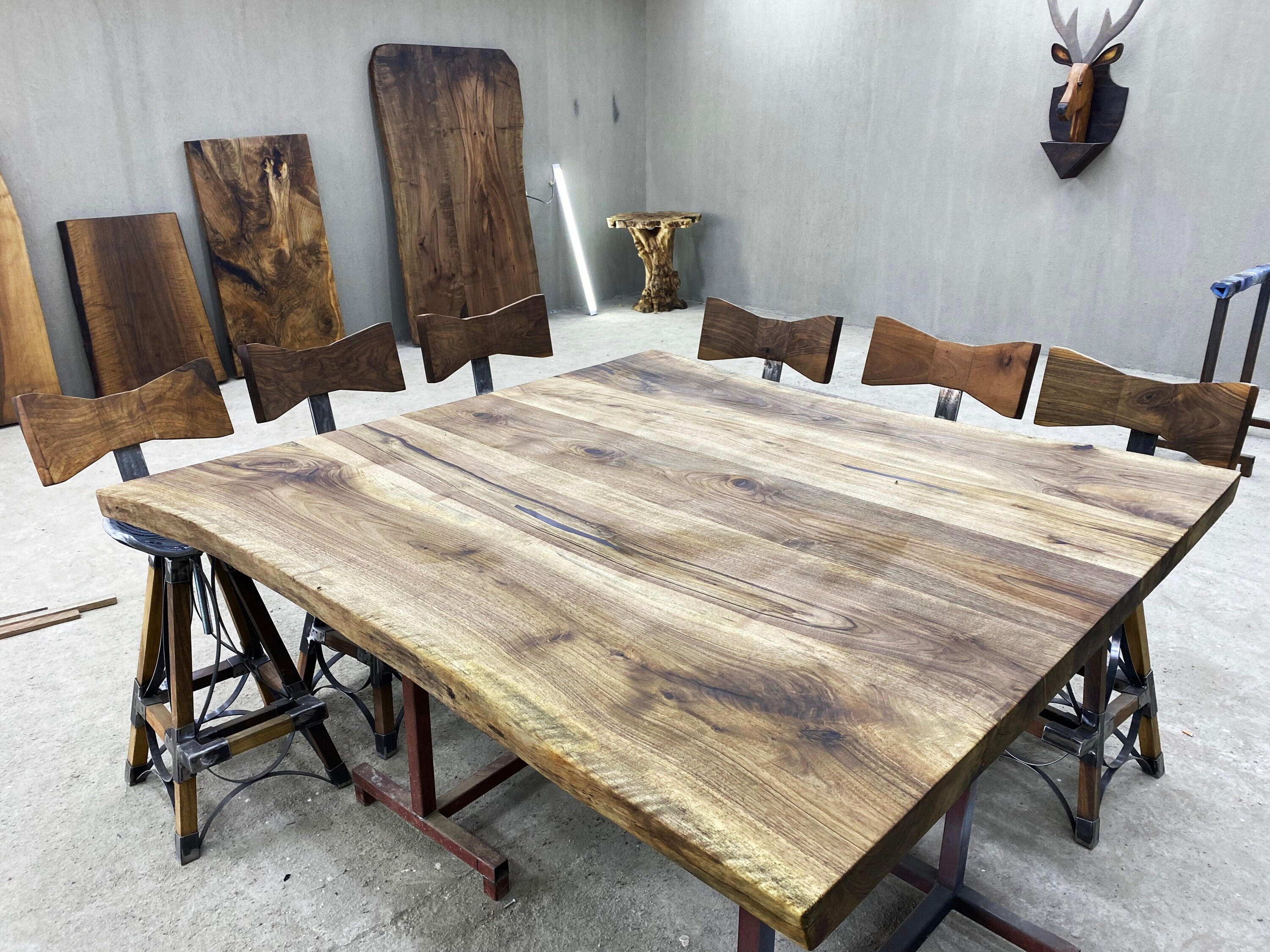 Rustic Wooden Coffee Tableblack Walnut Tablesofa Table Live Etsy UK