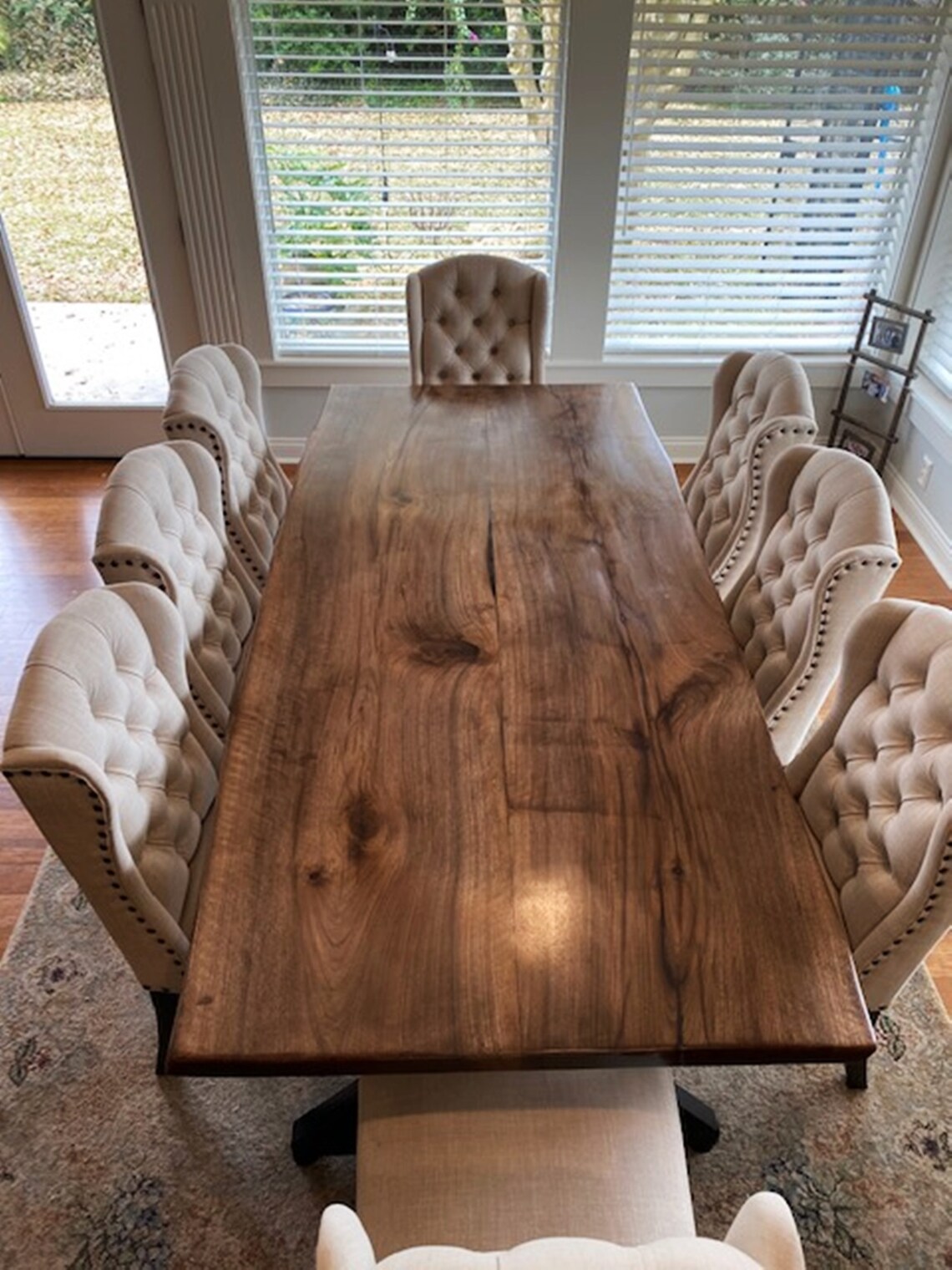 Custom Live Edge Dining Table Kitchen Table Live Edge Black Etsy Canada