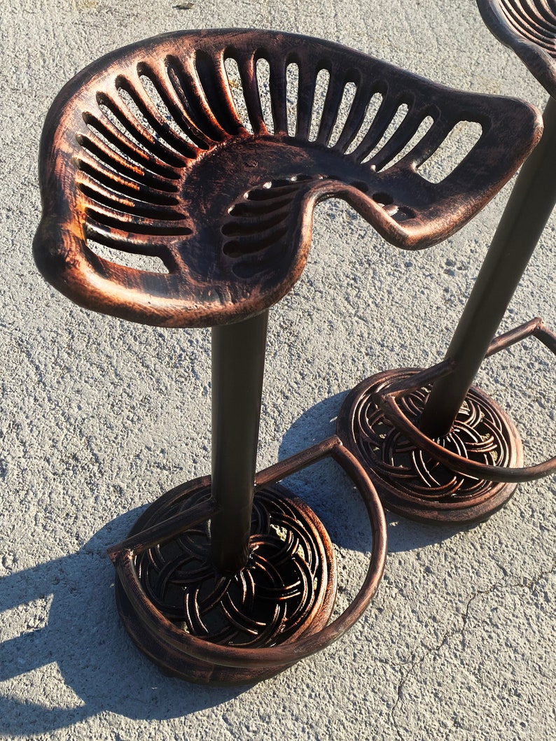 Bar Stools Industrial Bar Stools Table Seating Tall Bar Etsy