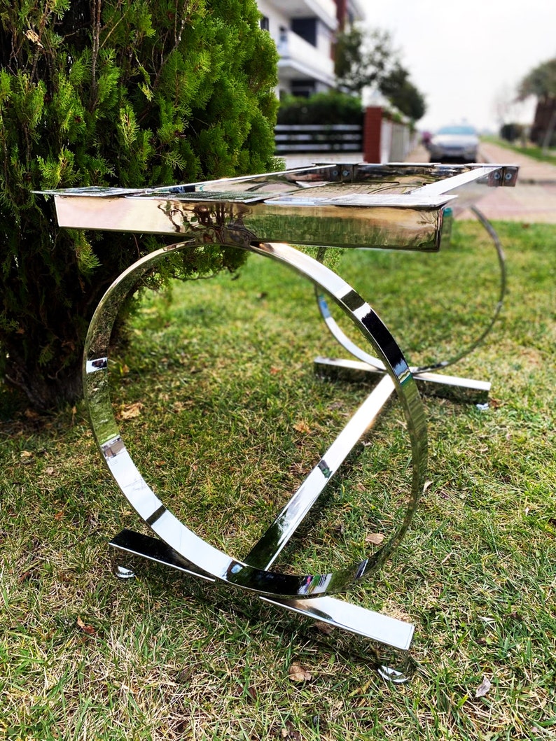 Frame Table Base Chrome Table Legs Metal Dining Table Legs Etsy