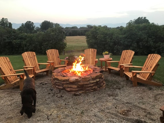 Adirondack chair on sale and ottoman set
