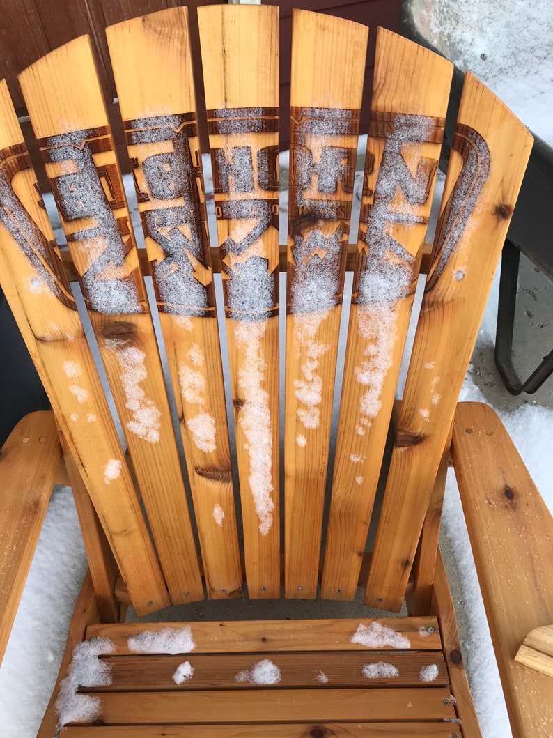 Custom Engraved Cedar Adirondack Chairs Etsy