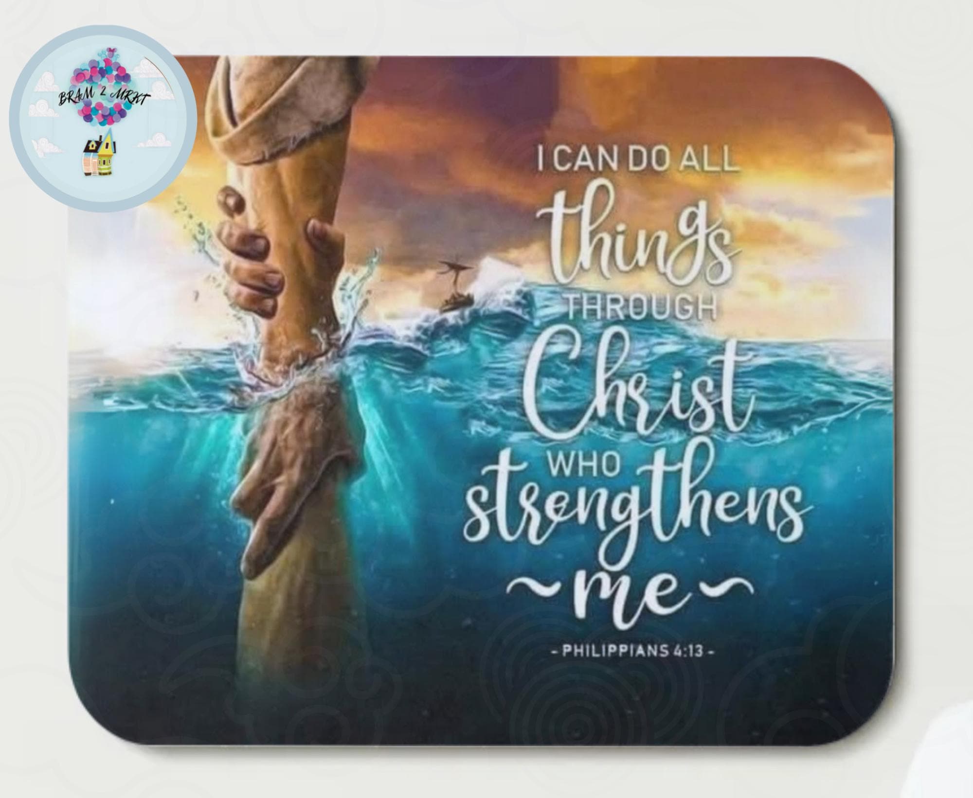 Christian Mouse Pad: Bible Verse Design -desktop Mats, Office Decor - Etsy
