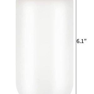 May include: White ceramic jar with a bamboo lid. The jar is 6.1 inches tall and 3.1 inches wide.
