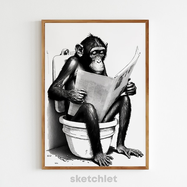 Funny Animal Art Etsy