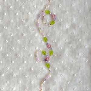 Meadow Necklace | Delicate Purple Flower Necklace | Dainty Handmade ...