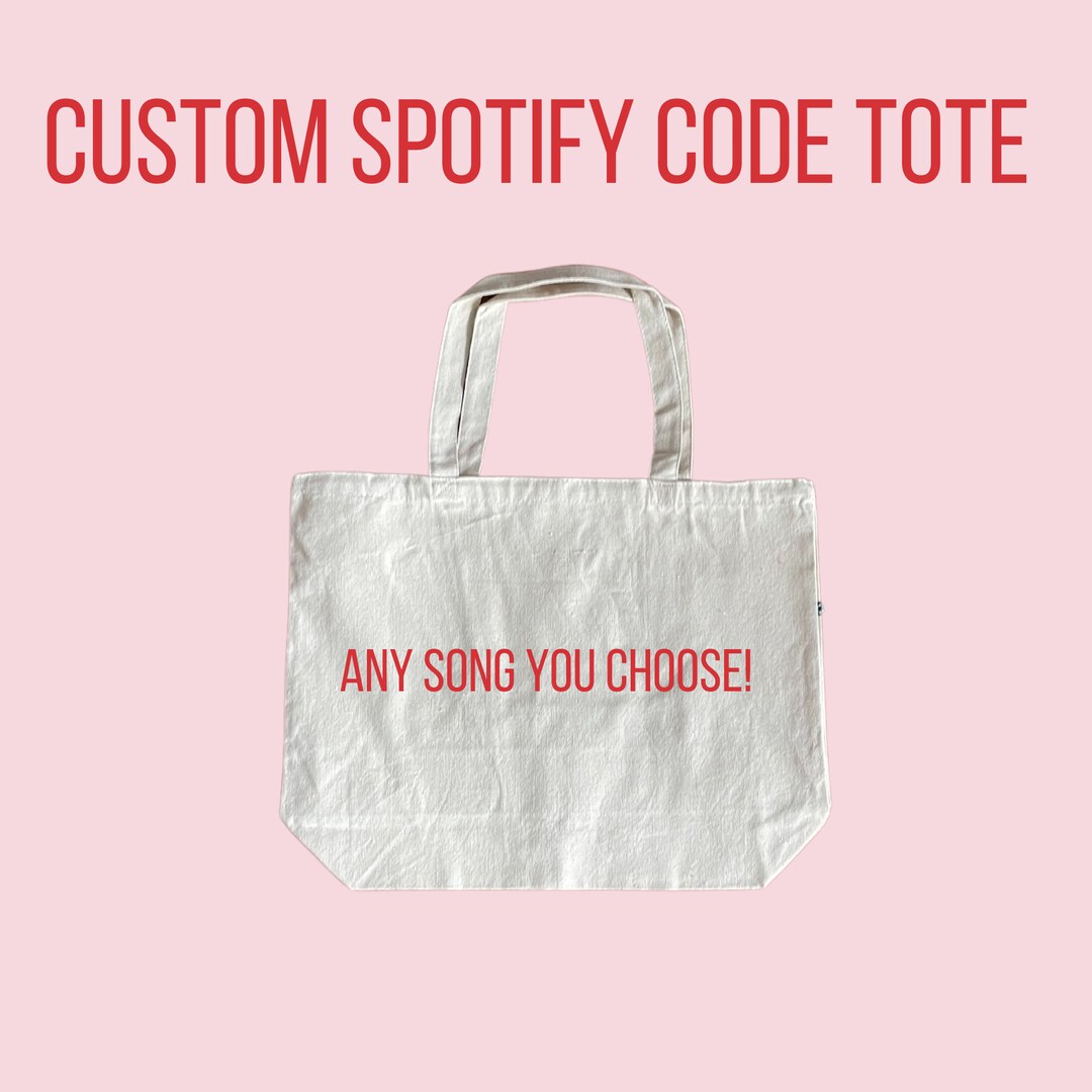 Custom Spotify Code Music Tote Bag - Etsy