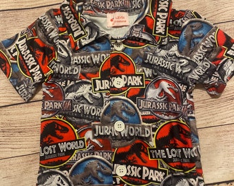 Australian Made Button Shirt- Jurassic Park