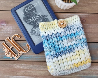 Kindle Sleeve, Blue and Yellow