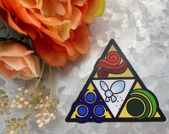 Legendary Triforce Magnet - Wisdom, Courage, Power, Navi