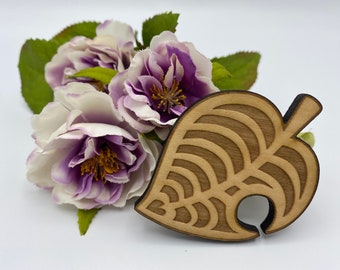 Aloha Leaf  - Wooden Magnet