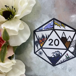 Elemental D20 Magnet