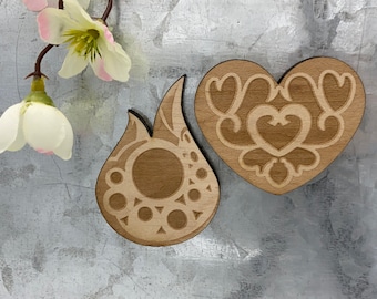 Stamina Vessel & Heart Container Magnets