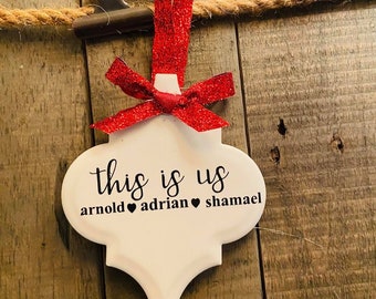 This is us personalized ornament family ornament