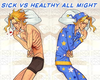 All Might Pillow Etsy