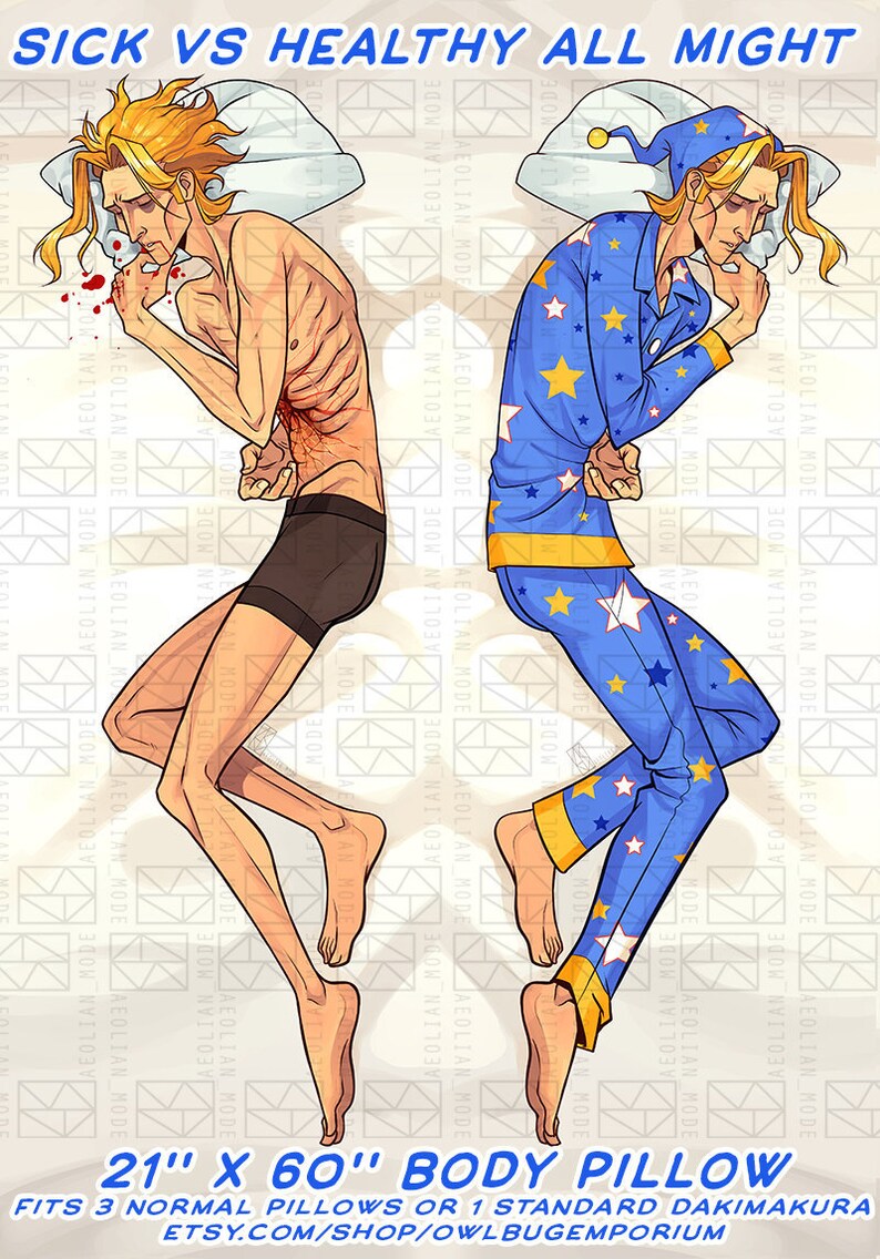 SFW All Might Body Pillow / Toshinori Yagi Dakimakura Etsy