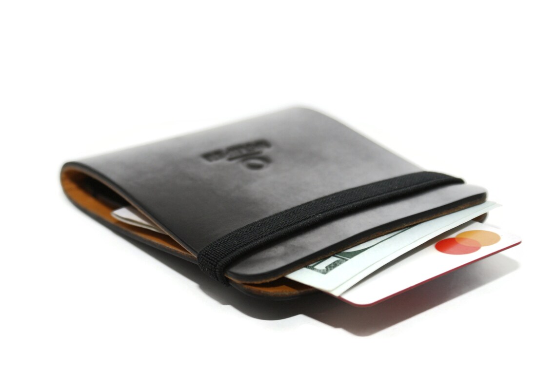 Compact wallet with card slot and cash slot. The entire Etsy