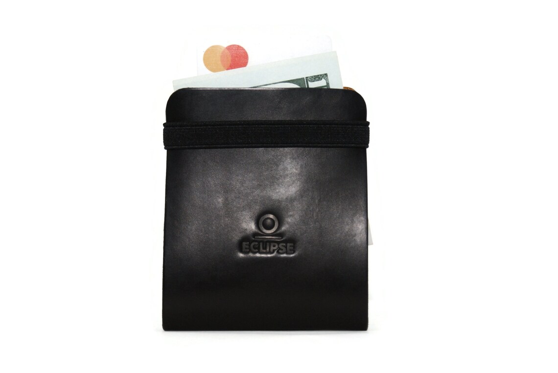 Compact wallet with card slot and cash slot. The entire Etsy