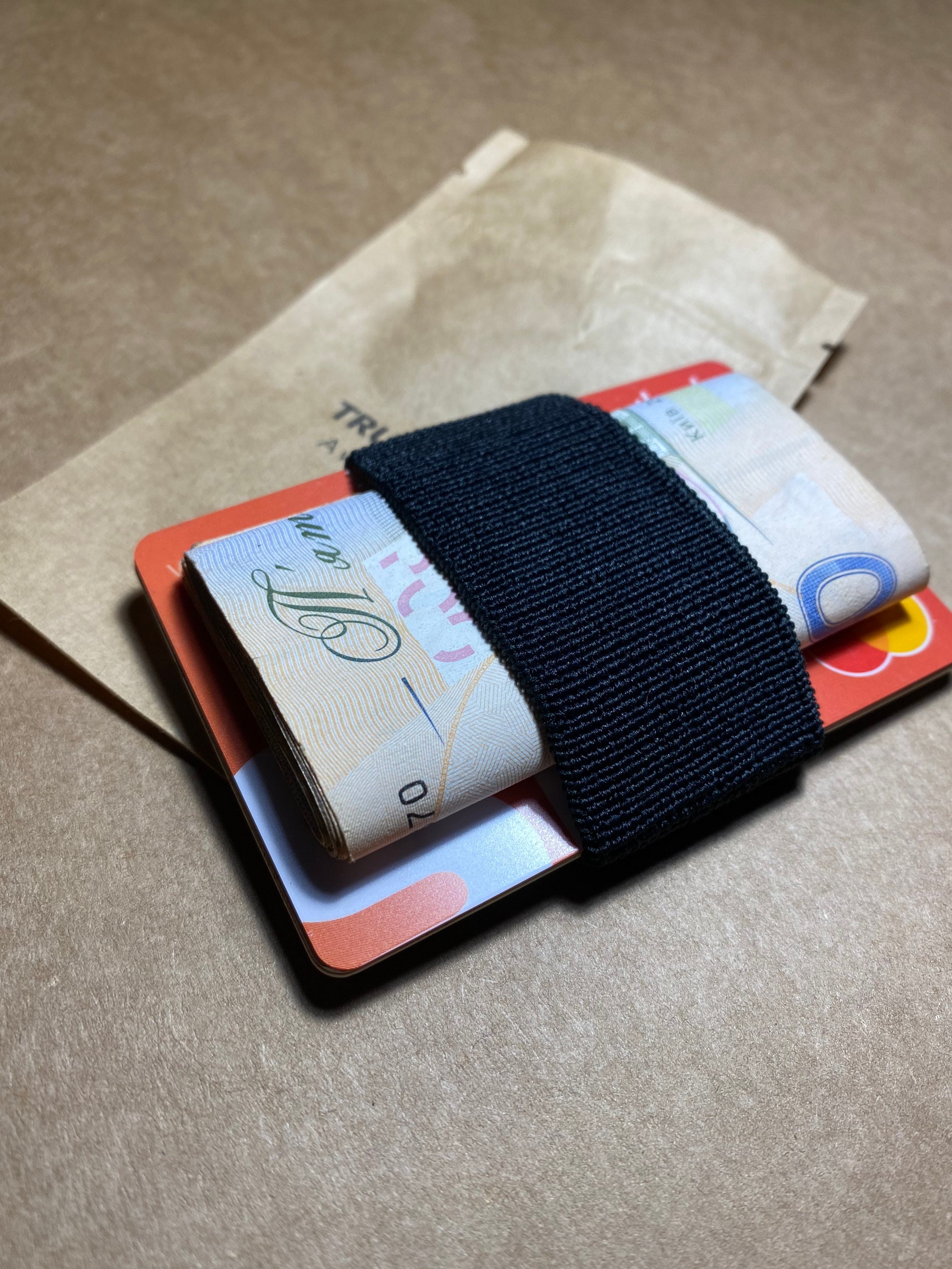 Elastic wallet money clip card holder men elastic wallet Etsy