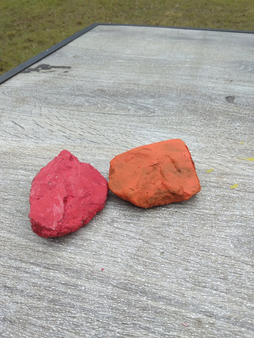 Orange and Red Painted Rocks - Etsy