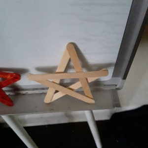 Popsiclestick star Ornaments