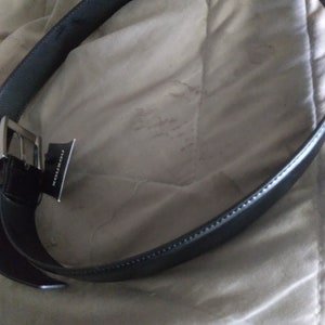 Vintage Xou Xou Black Leather Belt