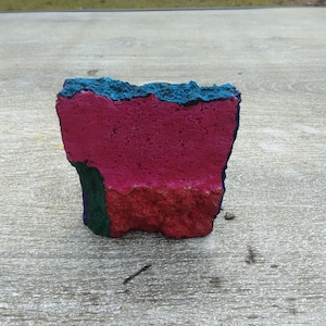 Painted Rainbow Colored Rock