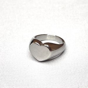 Heart Ring/Silver Heart Ring/Silver Rings/Rings for Men/Rings for Women/Love Ring/Unisex Rings/Statement Rings/Cool Rings/Girlfriend Rings