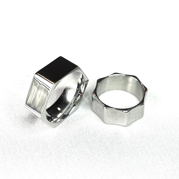 Hex Nut Ring Etsy